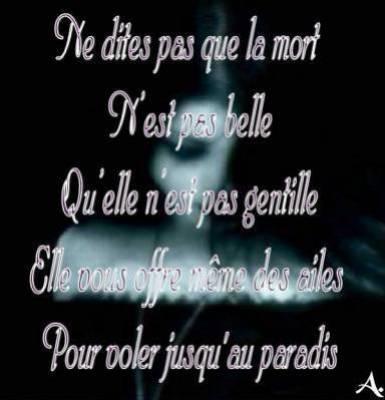 la vie est belle ,la mort encore plus